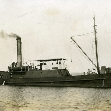 Nelcebee as a steamer at Port Pirie, early 20th century, SA Maritime Museum Collection